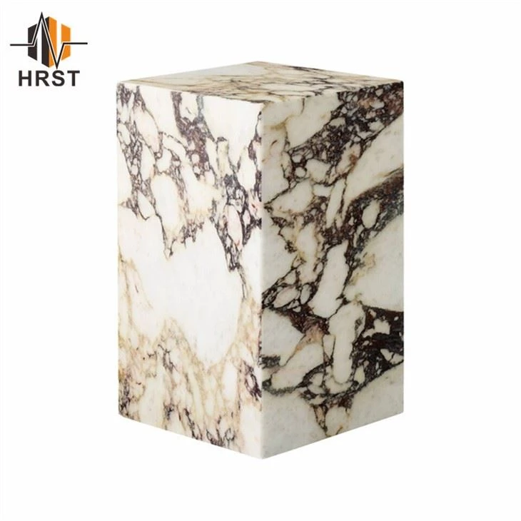 Luxury Calacatta Violet Marble Plinth Coffee Table